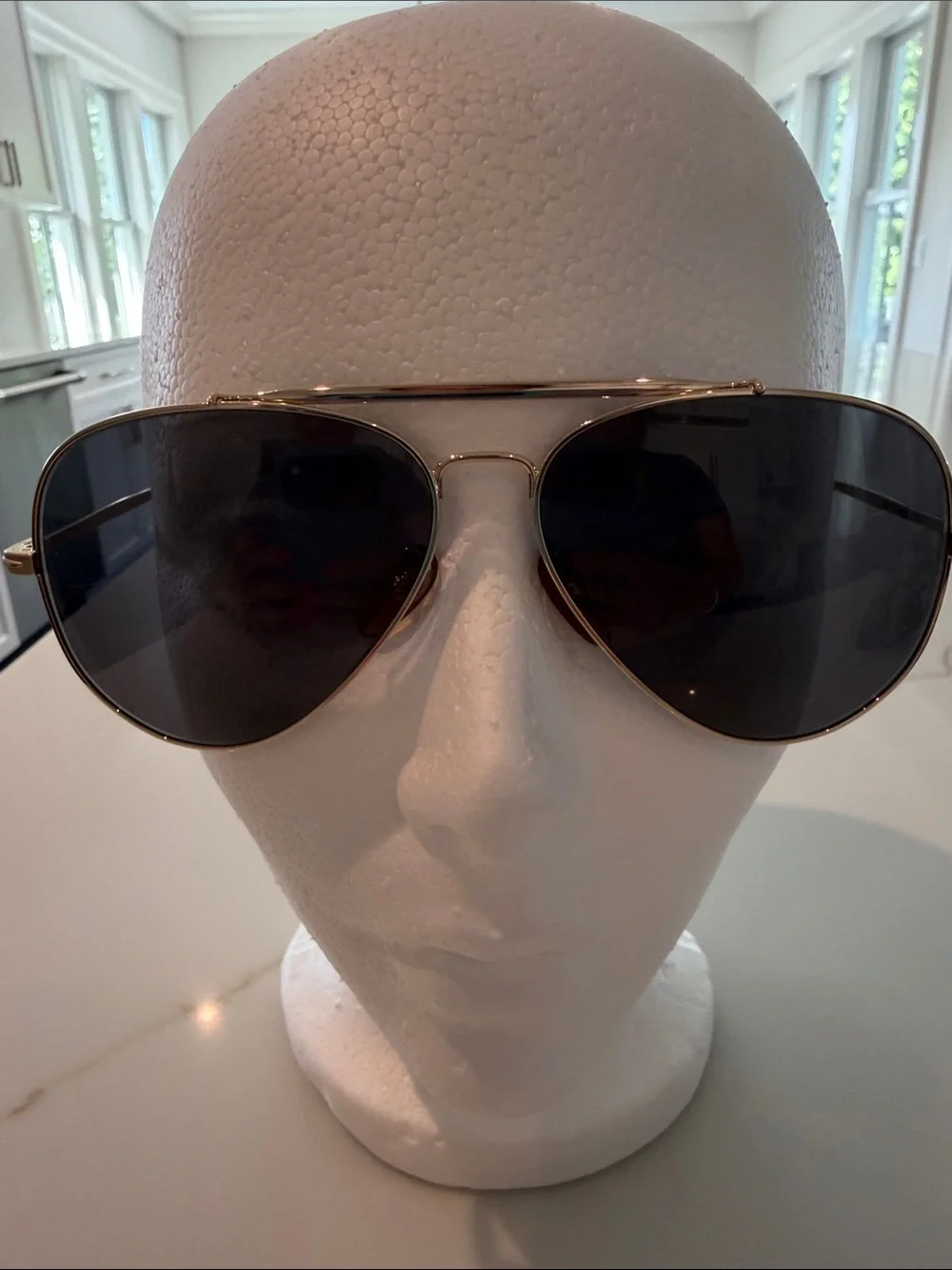 David Beckham, Men's Aviator Sunglasses - Gold Frame with Dark Lenses